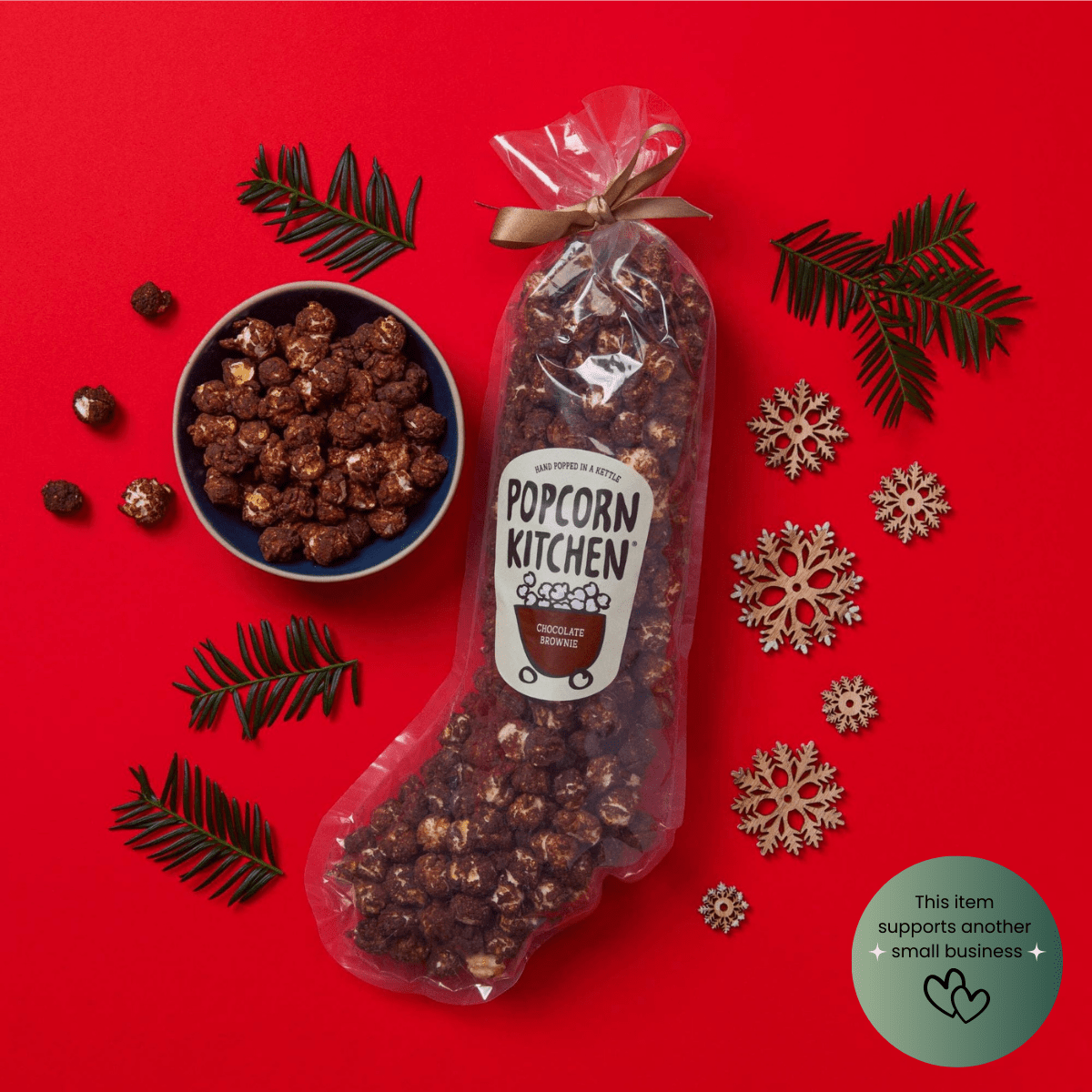 Chocolate Brownie Popcorn Stocking 🎄 - Pockets of Bliss