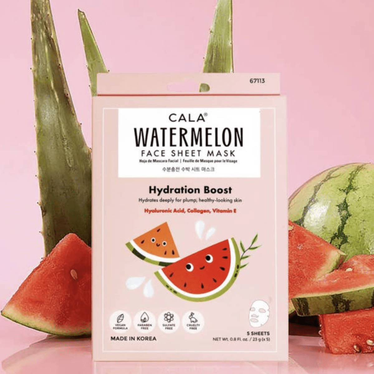 Watermelon Sheet Face Mask 🍉 - Pockets of Bliss