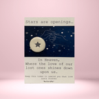 Stars are openings... Ceramic Pocket Token Pocket Hug Card - Pockets of Bliss