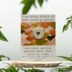 Stop Being Afraid... Ceramic Pocket Token - Pockets of Bliss