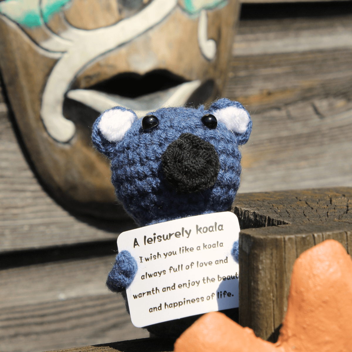 Handmade Crochet Koala Bear Pocket Keepsake - Pockets of Bliss