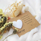 White Heart Pocket Hug - Pockets of Bliss