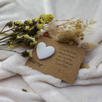 White Heart Pocket Hug - Pockets of Bliss