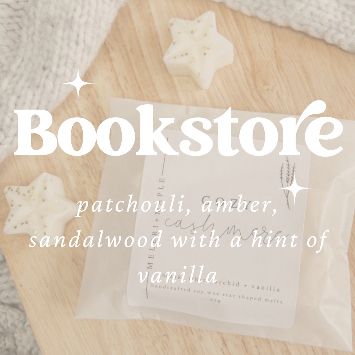 Bookstore Scented Star Shaped Soy Wax Melts - Pockets of Bliss