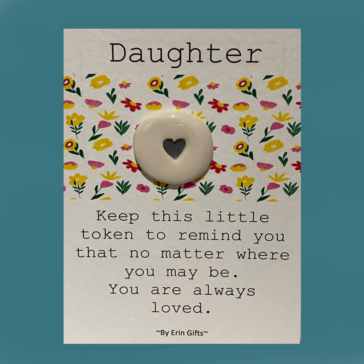 Daughter Ceramic Pocket Token - Pockets of Bliss
