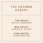 The Autumn Bakery Scented Snap Bar Wax Melt - Pockets of Bliss