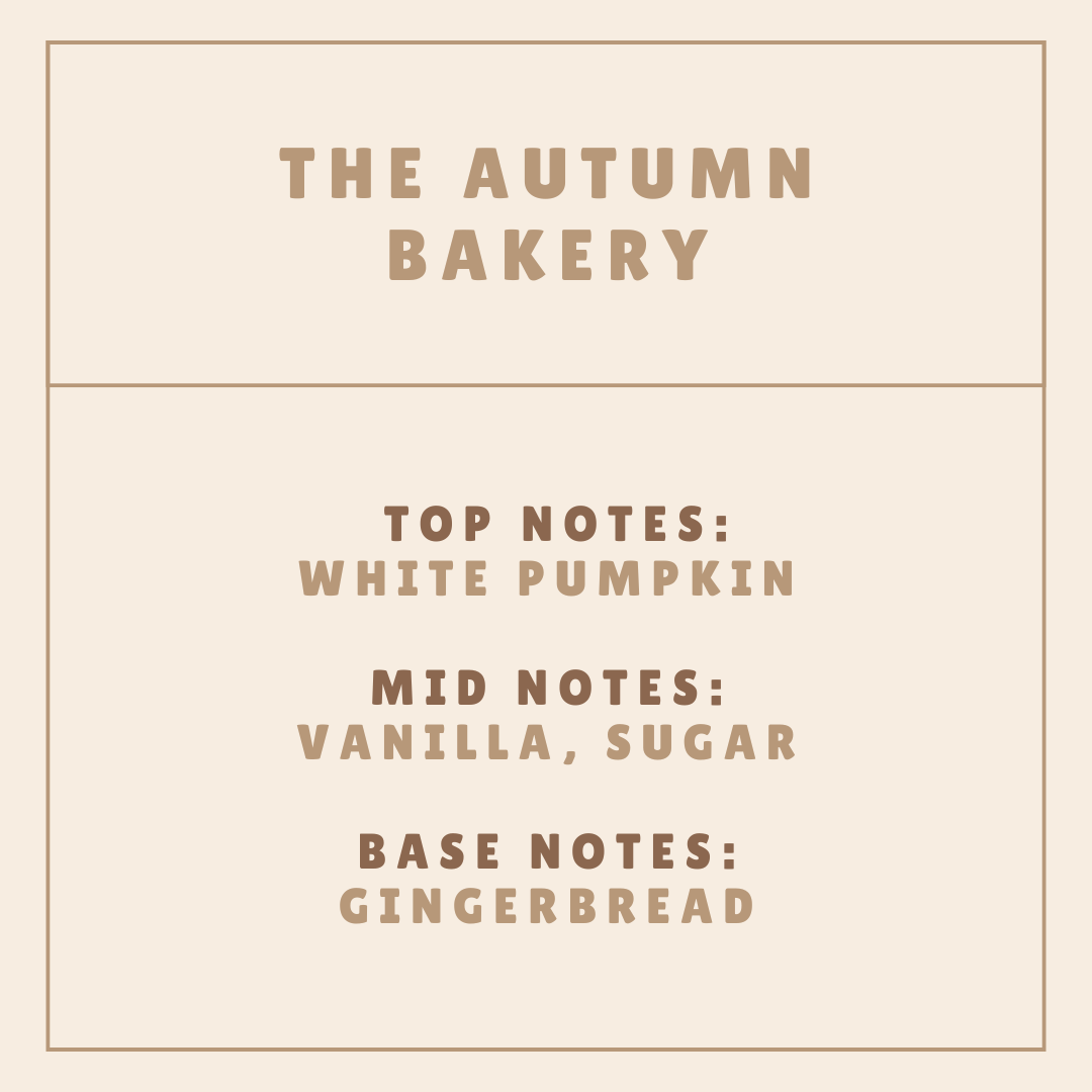 The Autumn Bakery Scented Snap Bar Wax Melt - Pockets of Bliss