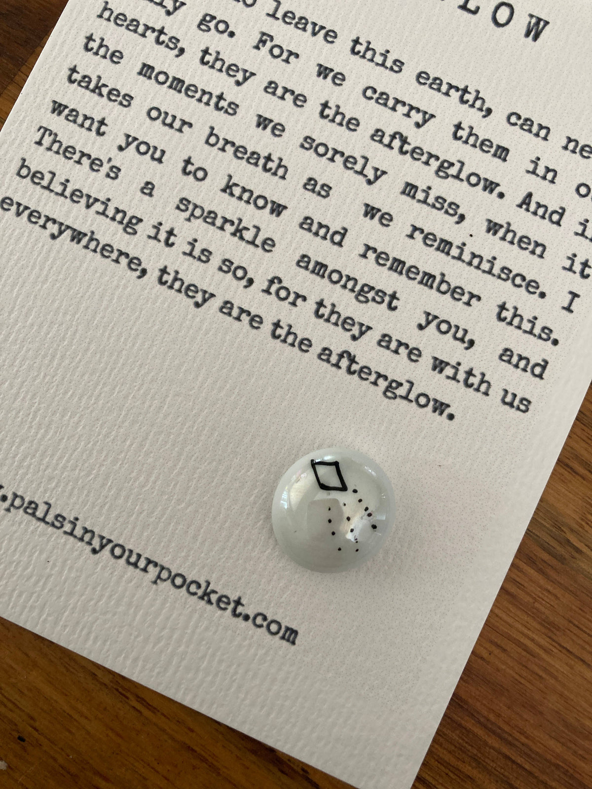 Afterglow Pocket Token – Sympathy &amp; Remembrance Gift - Pockets of Bliss