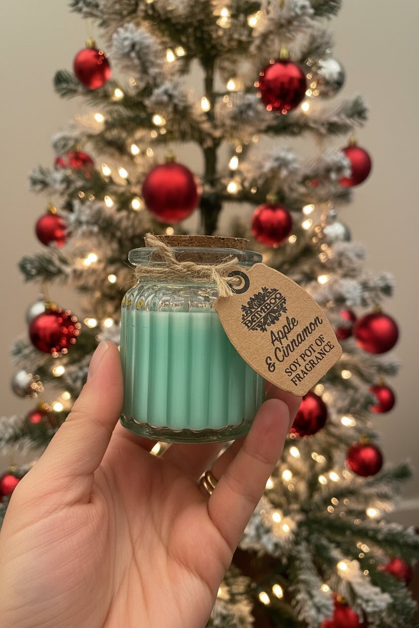 Apple &amp; Cinnamon Soy Candle - Pockets of Bliss