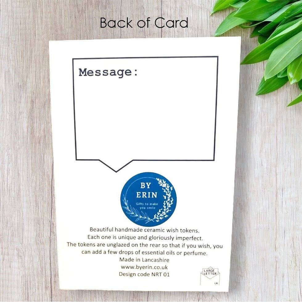 Stop Being Afraid... Ceramic Pocket Token - Pockets of Bliss