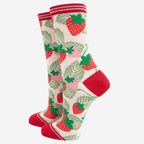 Bamboo Strawberry Socks: Eco - Friendly Comfort with a Sweet Twist - Pockets of Bliss