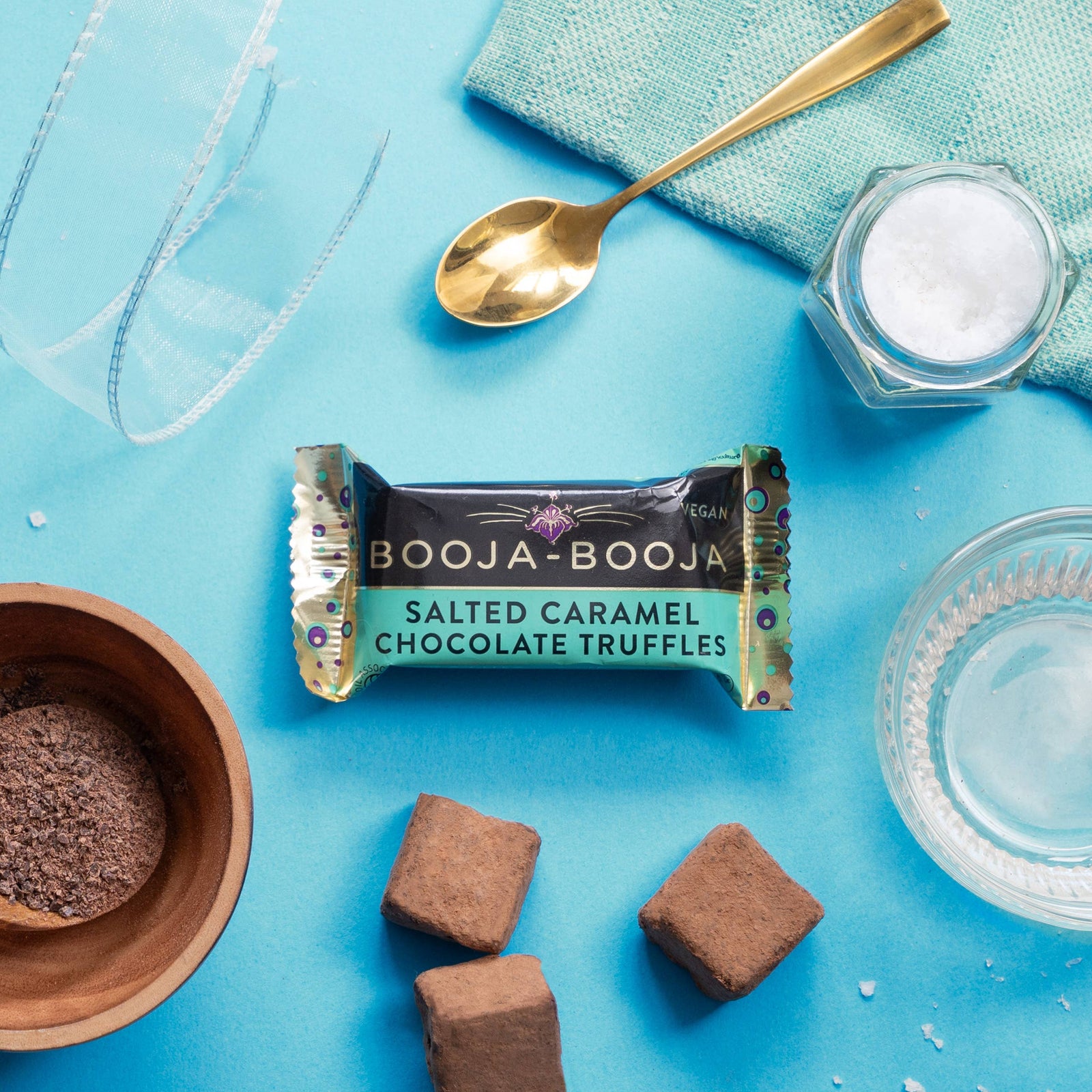 Booja - Booja Salted Caramel Chocolate Truffles – Vegan & Organic (2 Truffles) - Pockets of Bliss