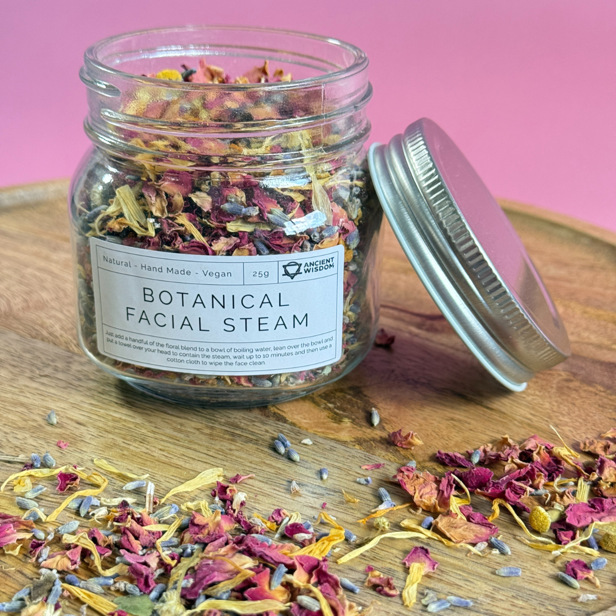 Botanical Facial Steam | Lavender, Rose, Chamomile &amp; Calendula - Pockets of Bliss