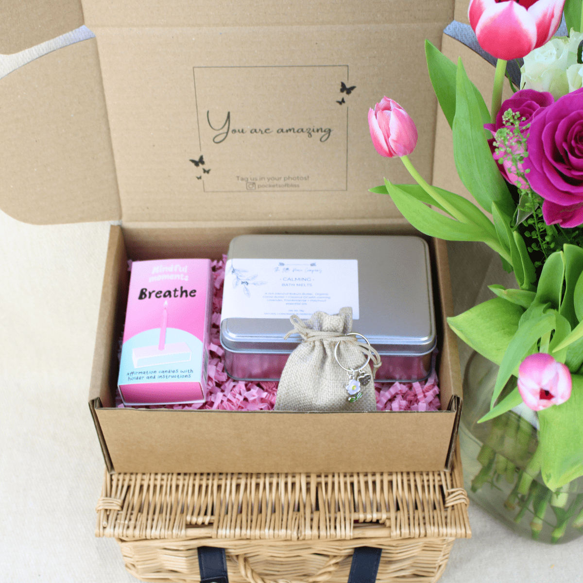 Breathe & Bloom Teacher Gift Box – Calm & Relaxation Set - Pockets of Bliss
