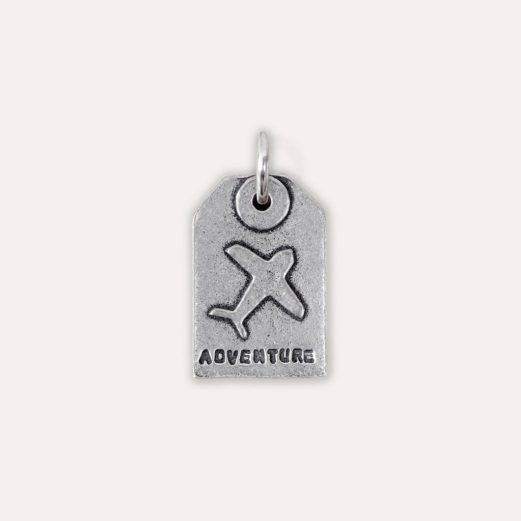 'Adventure' Plane Tag Charm - Pockets of Bliss