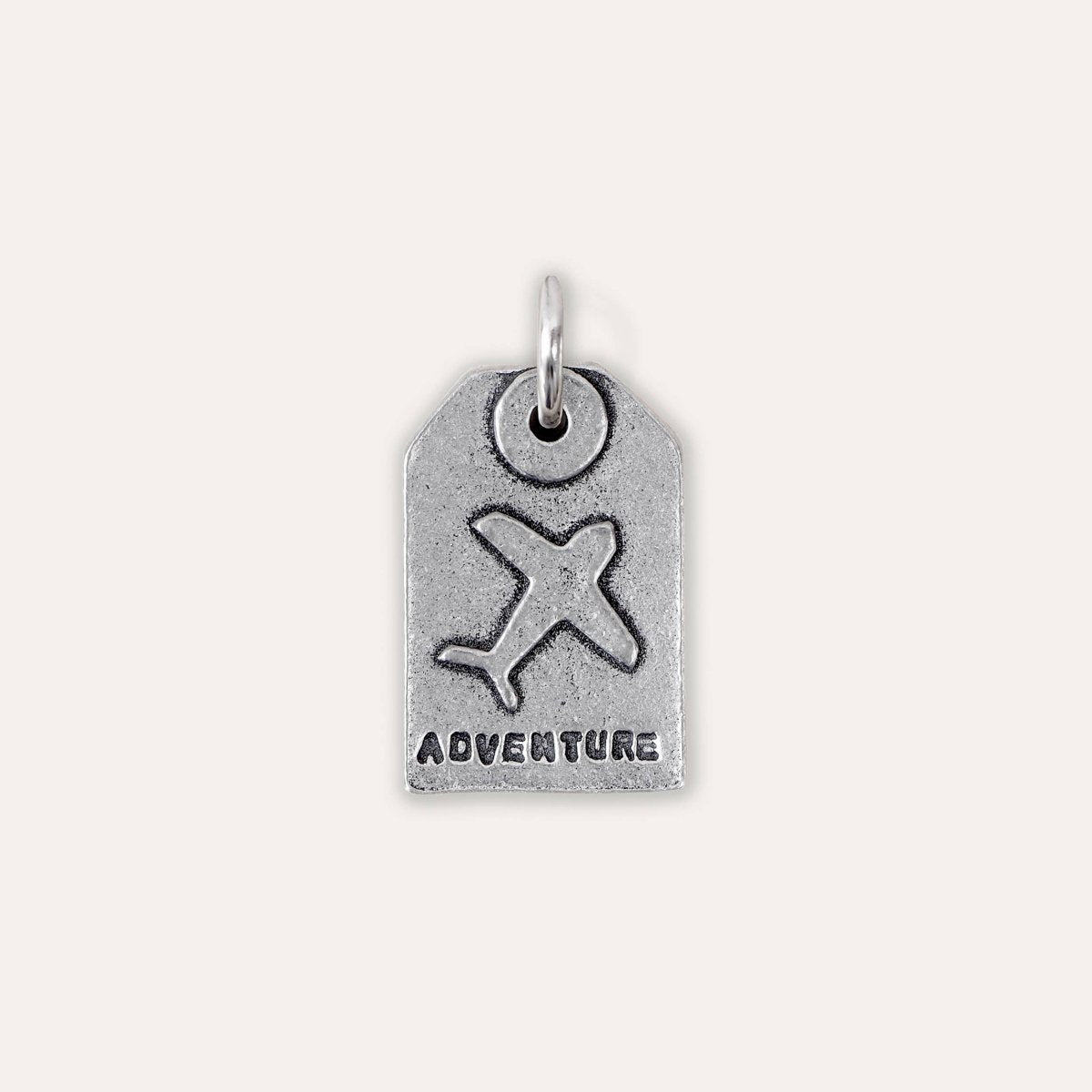 'Adventure' Plane Tag Charm - Pockets of Bliss