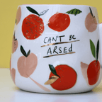 Can’t Be Arsed Mug – Peachy Handmade Ceramic - Pockets of Bliss