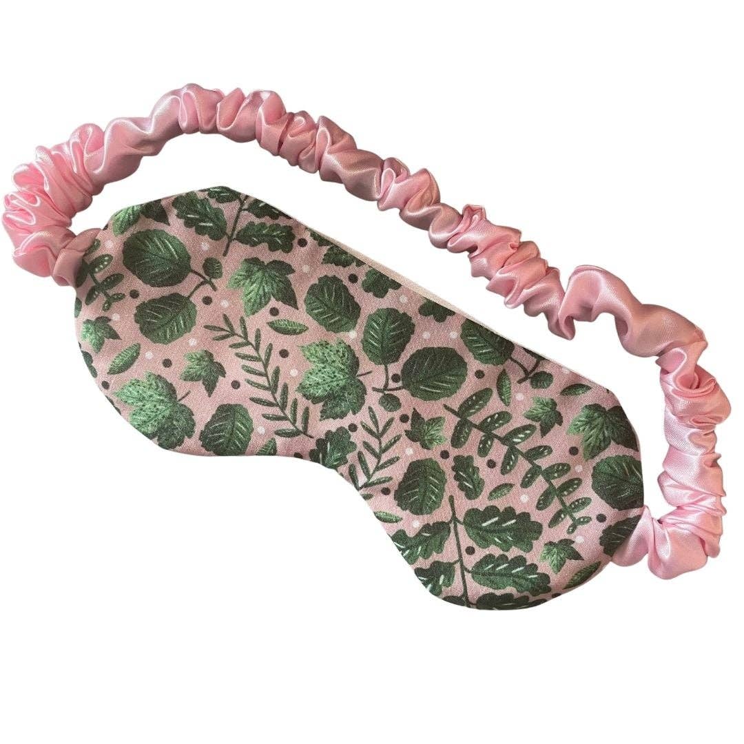 Green Foliage Sleepmask - Pockets of Bliss