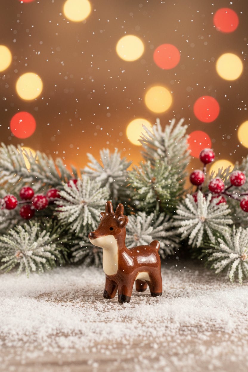 Ceramic Reindeer Little Keepsake Charm - Pockets of Bliss