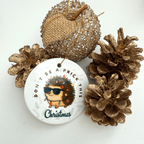 “Don’t Be a Prick This Christmas” Ceramic Hedgehog Ornament - Pockets of Bliss