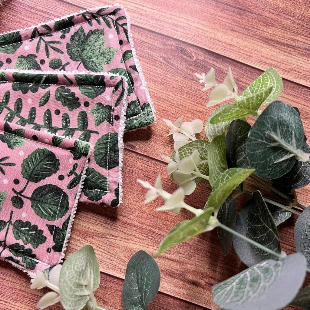 Green Foliage Reusable Exfoliating Pads - Pockets of Bliss