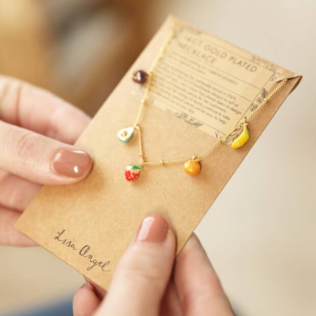 Fruit Charm Necklace in Gold - Pockets of Bliss