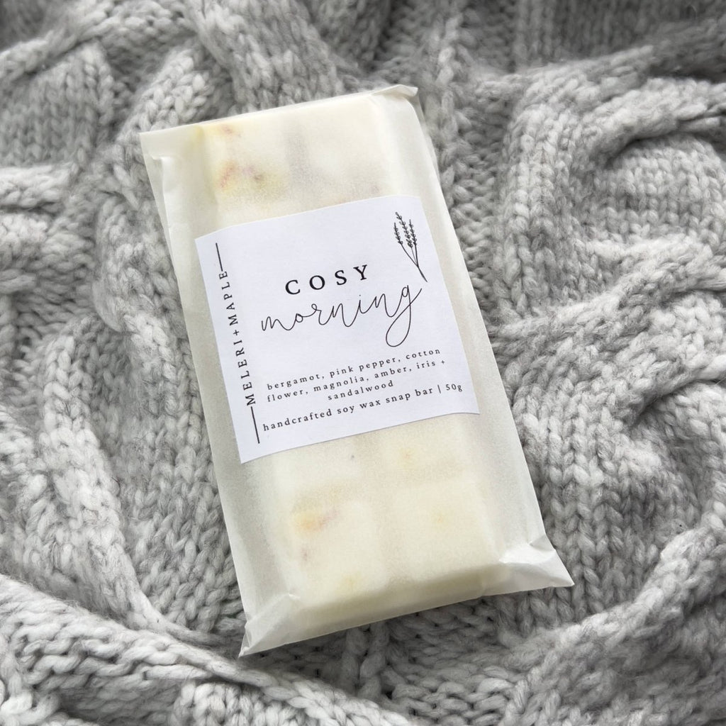 Cosy Morning Scented Snap Bar Wax Melt - Pockets of Bliss