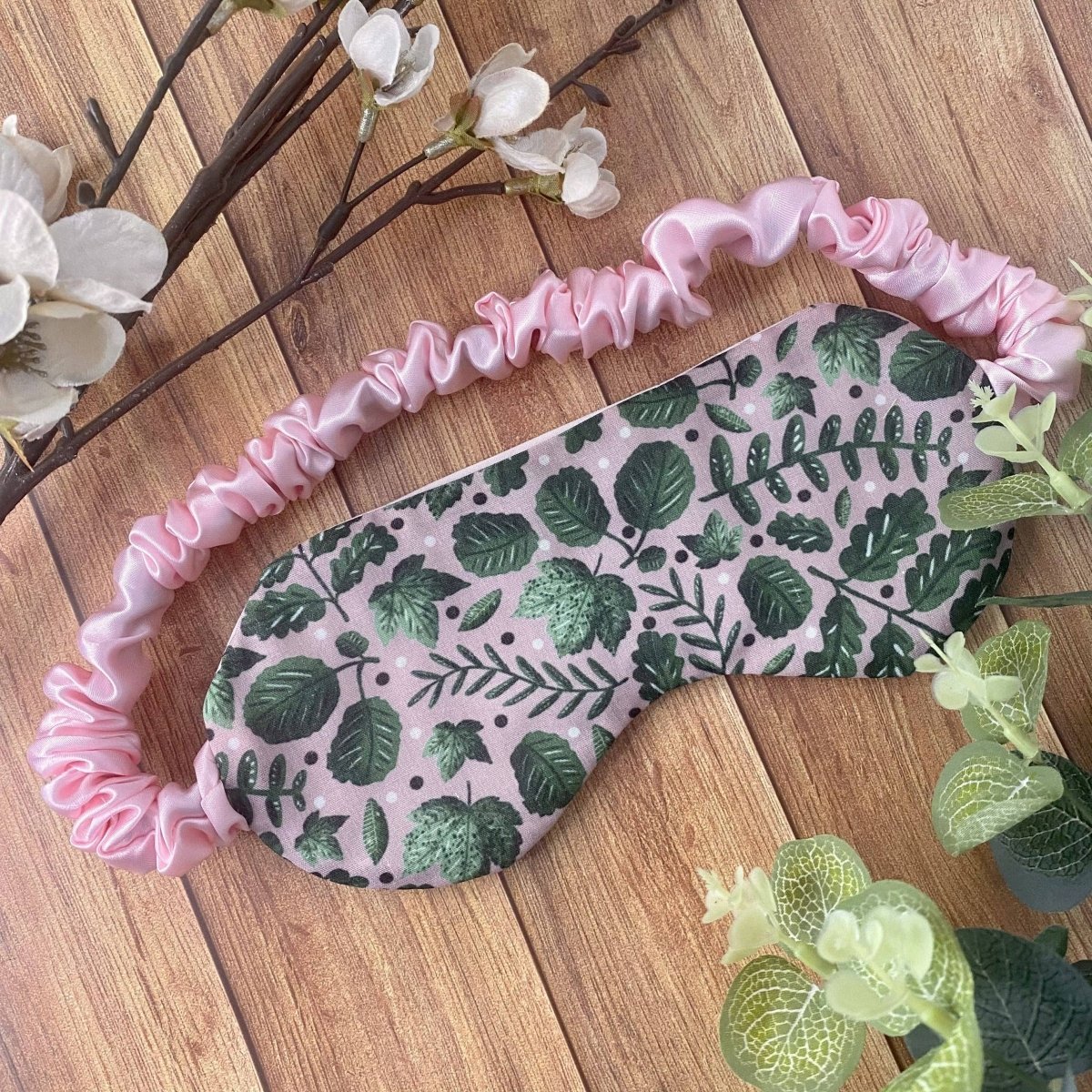 Green Foliage Sleepmask - Pockets of Bliss