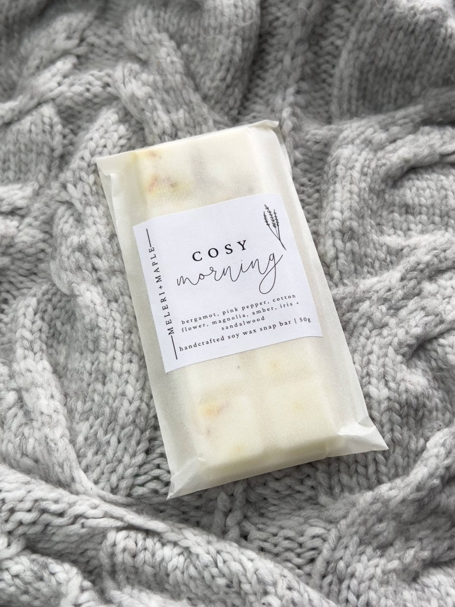 Cosy Morning Scented Snap Bar Wax Melt - Pockets of Bliss