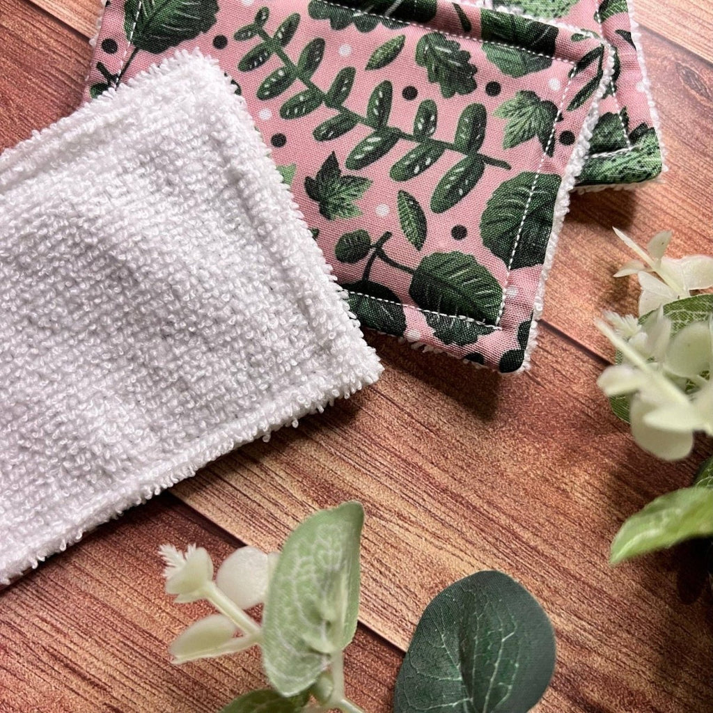 Green Foliage Reusable Exfoliating Pads - Pockets of Bliss