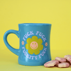 "Fuck Fuck Fuckity Fuck" Retro Flower Diner Mug - Pockets of Bliss