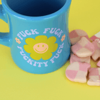 "Fuck Fuck Fuckity Fuck" Retro Flower Diner Mug - Pockets of Bliss