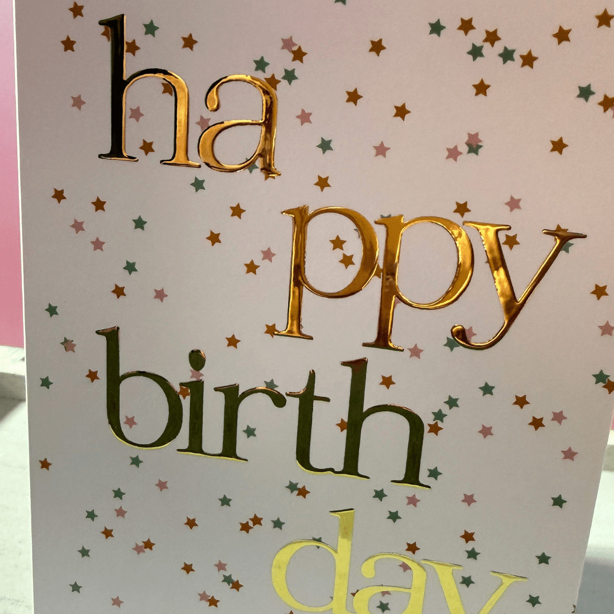 Happy Birthday | Gold Foil Greeting Card - Pockets of Bliss