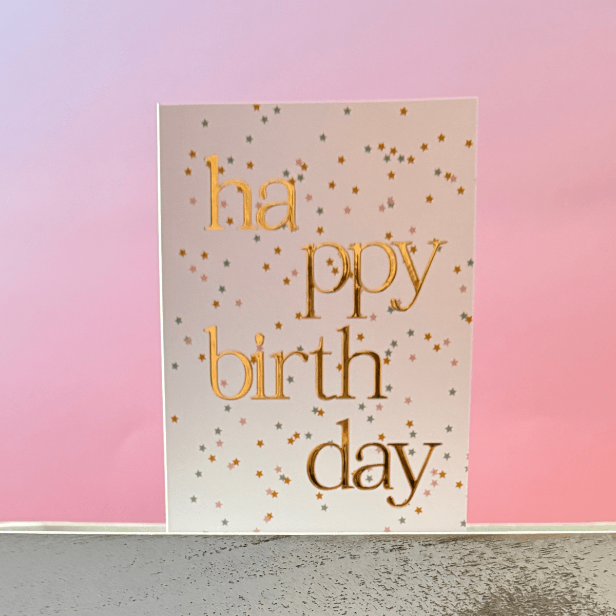 Happy Birthday | Gold Foil Greeting Card - Pockets of Bliss