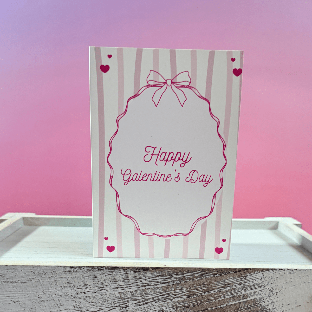 Happy Galentine’s Day Card – Modern Friendship Card by Pocket of Bliss - Pockets of Bliss
