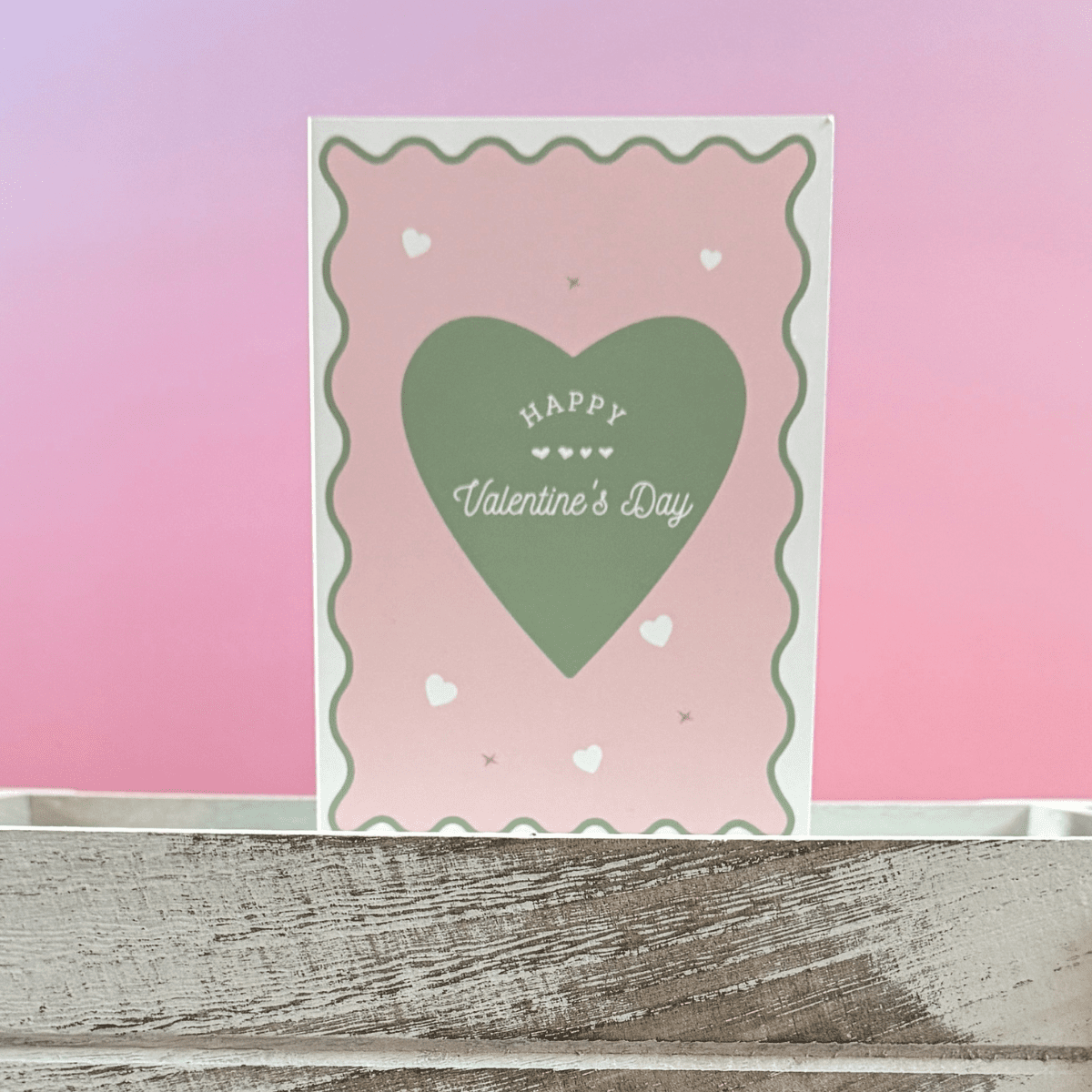 Happy Valentine’s Day Card – Minimal Modern Love Card by Pocket of Bliss - Pockets of Bliss