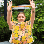 In Bloom Recycled Canvas Tote – Handmade with Love - Pockets of Bliss