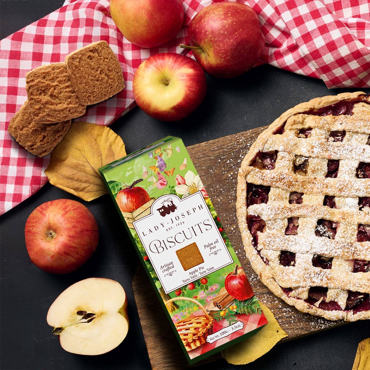 Lady Joseph Apple &amp; Cinnamon Biscuits – Vegan Artisan Cookies - Pockets of Bliss