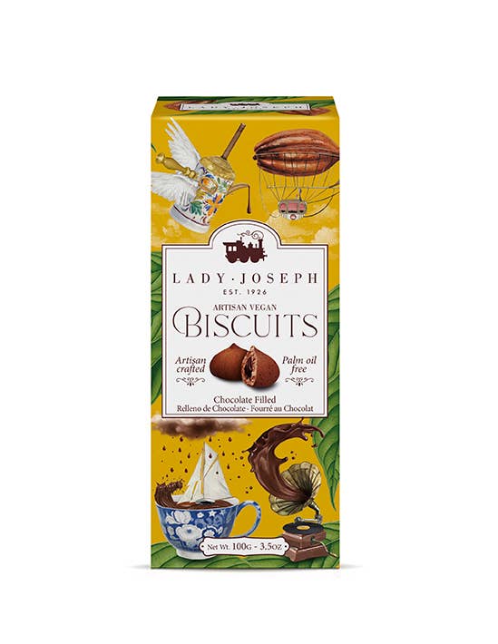 Lady Joseph Vegan Chocolate Filled Biscuits – Artisan Chocolate Cookies - Pockets of Bliss