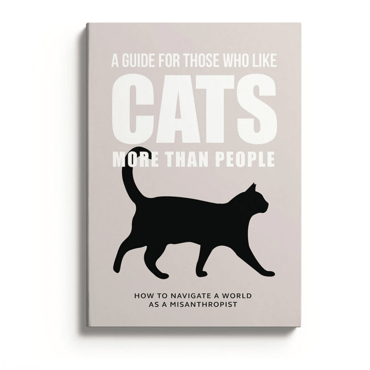 Like Cats More Than People A5 Notebook – 172 Lined Pages - Pockets of Bliss