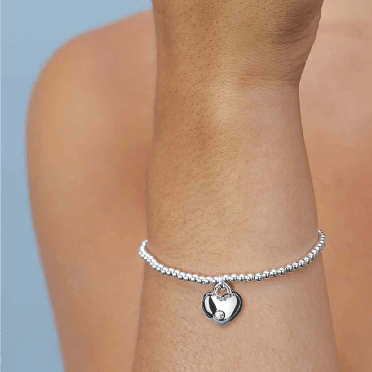 My Daughter Sentiments Bracelet – Heart Charm Jewellery Gift for Daughters - Pockets of Bliss