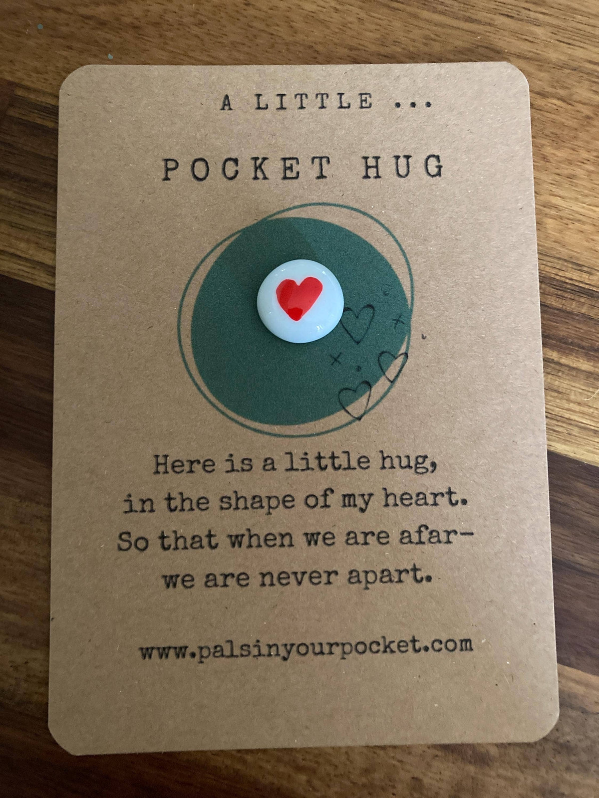 Pocket Hug Heart Rock For Long Distance & Separation - Pockets of Bliss