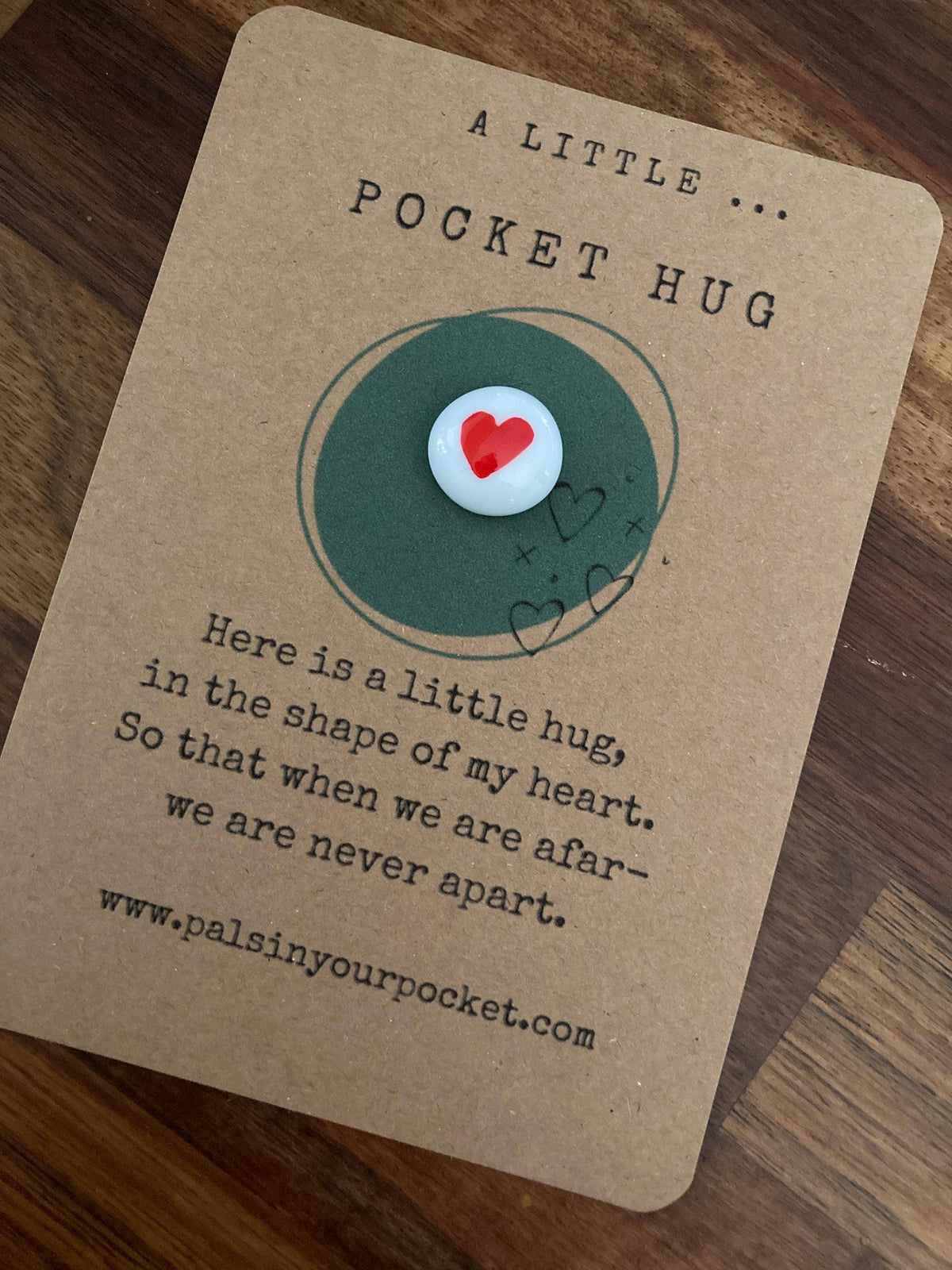 Pocket Hug Heart Rock For Long Distance & Separation - Pockets of Bliss