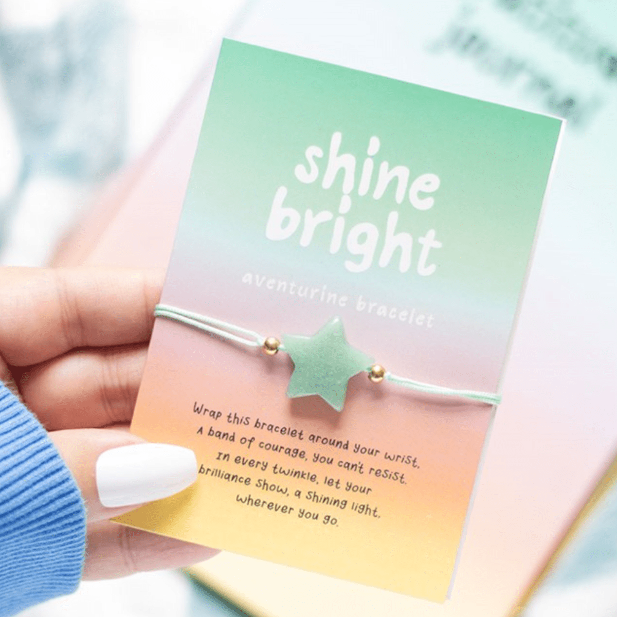 Shine Bright – Aventurine Crystal Star Bracelet - Pockets of Bliss