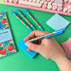 Strawberry Pattern Ballpoint Pen - Pockets of Bliss