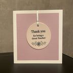 Thank You Teacher Greeting Card & Ceramic Keepsake🍎 - Pockets of Bliss