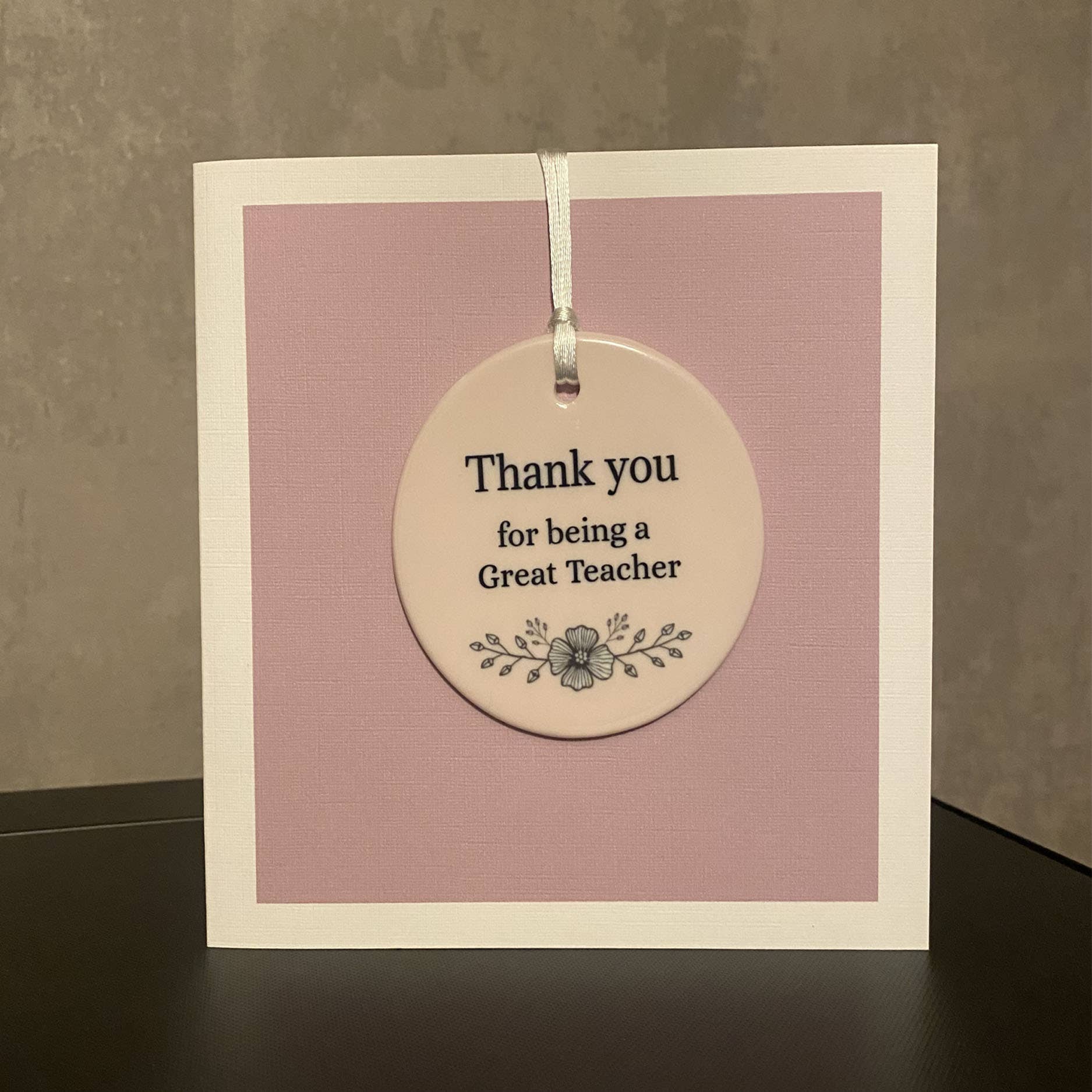 Thank You Teacher Greeting Card & Ceramic Keepsake🍎 - Pockets of Bliss