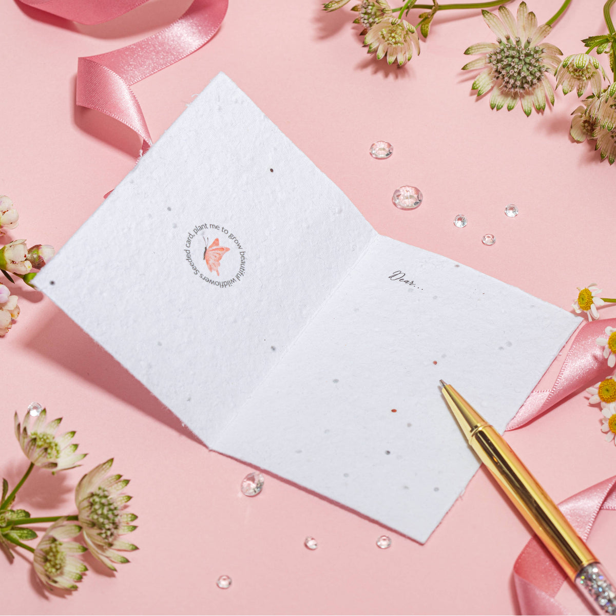 Thank you Teacher - Seeded Card &amp; Wish Bracelet (UK only) - Pockets of Bliss