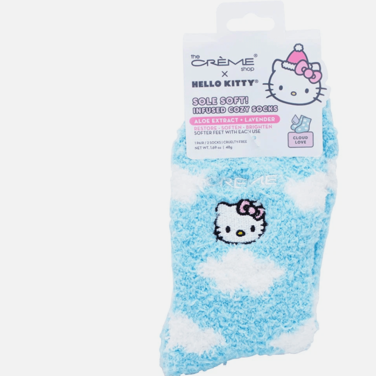 The Crème Shop x Hello Kitty Cozy Cloud Love Infused Socks - Pockets of Bliss