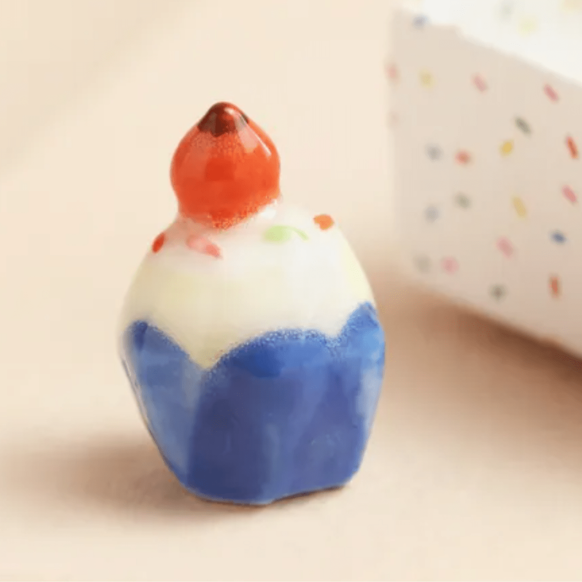 Tiny Matchbox Ceramic Birthday Cake Token – “Make a Birthday Wish” - Pockets of Bliss